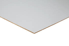 Hardboard legbordstelling Flip - afmetingen 750x300 mm/voor bovenzijde buislegborden/dikte 3 mm/wit/voor een betere afwerking