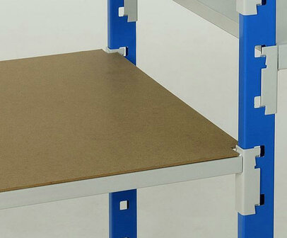 Hardboard legbordstelling Flip - afmetingen 750x300 mm/voor bovenzijde buislegborden/dikte 3 mm/naturel/voor een betere afwerking