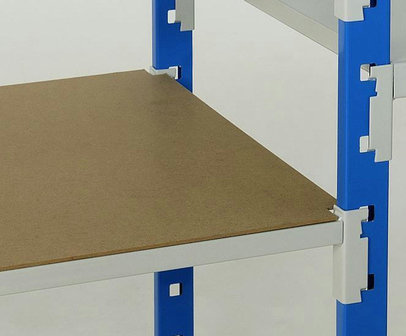 Hardboard legbordstelling Flip - afmetingen 1000x366 mm/voor bovenzijde buislegborden/dikte 3 mm/naturel/voor een betere afwerking