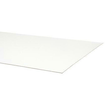 Hardboard legbordstelling Flip - afmetingen 750x366 mm/voor bovenzijde buislegborden/dikte 3 mm/wit/voor een betere afwerking