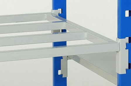 Buislegbord legbordstelling Flip - afmetingen 1000x400 mm/leverbaar in diverse RAL kleuren/legbord met gelaste buizen met 4 aanhaakverbindingen/draagvermogen 186 kg