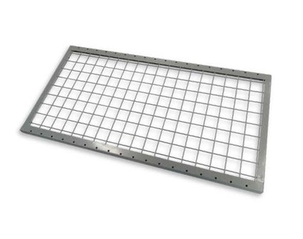 Gaas legbord legbordstelling Adaptiv - afmetingen 1500x400 mm (bxd)/maaswijdte 50x50 mm/draagvermogen 150 kg/leverbaar in diverse RAL kleuren