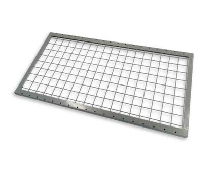 Gaas legbord legbordstelling Adaptiv - afmetingen 1500x600 mm (bxd)/maaswijdte 50x50 mm/draagvermogen 150 kg/leverbaar in diverse RAL kleuren