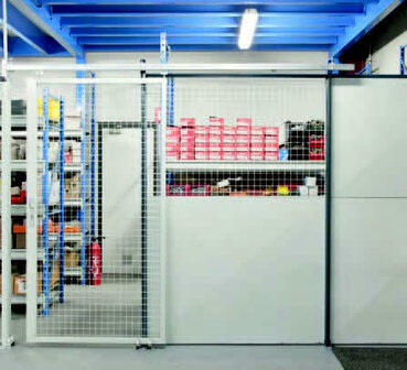 Plaatstalen wand basisset compleet/wandhoogte 3000 mm/wandbreedte 1200 mm/leverbaar in diverse RAL kleuren