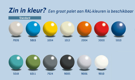 Dwarsbalken draagarmstelling voor middelzware lasten - hartafstand 1250 mm/2 dwarsbalken nodig tussen 2 armen/ter ondersteuning van legborden/leverbaar in diverse RAL kleuren