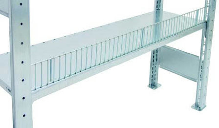 12576-25-Bulkproductdraadrand voor MULTIplus 85/150 legborden/afmetingen 80x750 mm (HxB)/voorkomt dat magazijnproducten doorglijden of uit de stelling vallen/verzinkt