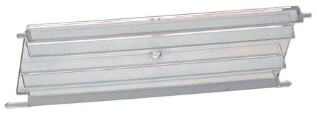 VTK/SK 400/210-Transparante klep voor magazijnzichtbak VTK 400/210 - 195x105 mm (bxH)/polycarbonaat/verpakkingseenheid: 10 stuks