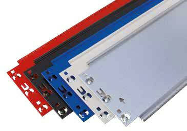 32920-MULTIplus T-profiel-staanders ongemonteerd - 1800x300 mm (hxt)/excl. voeten/incl. stabiliseringsprofielen/RAL 7035 lichtgrijs