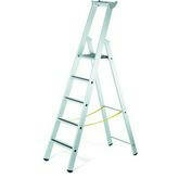 Trap eenzijdig oploopbaar type R13step S - met gefelste treden/ladderlengte 2,99 m/werkhoogte ca. 4,15 m/aantal treden incl. platform 8