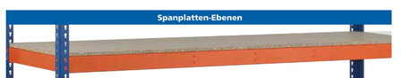 18351-N-Extra niveau grootvakstelling Z1 - ca. 2146x621mm/extra niveau met spaanplaat legbord/oranje/577kg