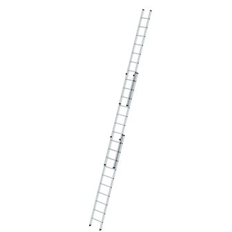 Aluminium 3-delige opsteekladder  - zonder stabilisatiebalk/werkhoogte 8 m/ladderlengte uitgeschoven 6.98 m/ladderlengte ingeschoven 3 m/aantal sporten 3x10/breedte ladder 500 mm