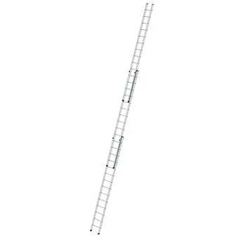 Aluminium 3-delige opsteekladder  - zonder stabilisatiebalk/werkhoogte 10.8 m/ladderlengte uitgeschoven 9.78 m/ladderlengte ingeschoven 4.18 m/aantal sporten 3x14/breedte ladder 500 mm