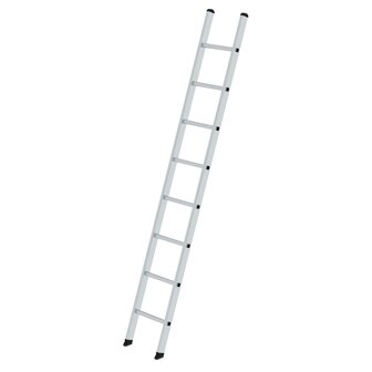 Aluminium enkele ladder  - zonder stabilisatiebalk/werkhoogte 3.5 m/ladderlengte 2.5 m/aantal sporten 8/breedte ladder 350 mm