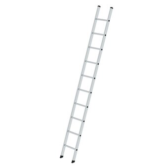 Aluminium enkele ladder  - zonder stabilisatiebalk/werkhoogte 4.1 m/ladderlengte 3 m/aantal sporten 10/breedte ladder 350 mm