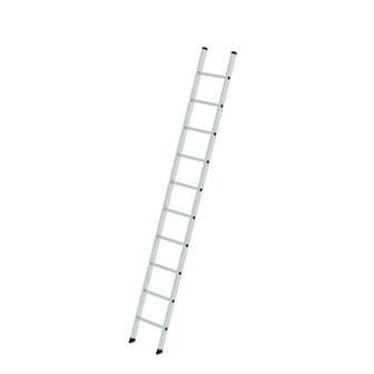 Aluminium enkele ladder  - zonder stabilisatiebalk/werkhoogte 4.1 m/ladderlengte 3.03 m/aantal sporten 10/breedte ladder 420 mm