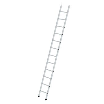 Aluminium enkele ladder  - zonder stabilisatiebalk/werkhoogte 4.7 m/ladderlengte 3.59 m/aantal sporten 12/breedte ladder 420 mm