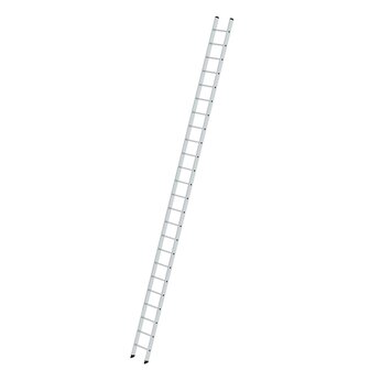 Aluminium enkele ladder  - zonder stabilisatiebalk/werkhoogte 8.1 m/ladderlengte 6.97 m/aantal sporten 24/breedte ladder 420 mm