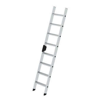 Aluminium enkele ladder  - zonder stabilisatiebalk/werkhoogte 3.3 m/ladderlengte 2.15 m/aantal treden 8/breedte ladder 420 mm