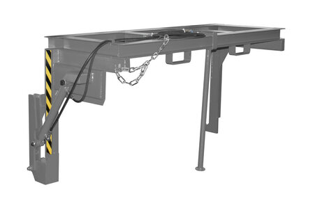 Traverse voor stapelkieper type BST-H 150 gelakt/merk Bauer S&uuml;dlohn/afmetingen ca. 900x1770x1095 mm (lxbxh)/draagkracht 2000 kg/voor stapelkieper met inhoud ca. 1,50 (m&sup3;)