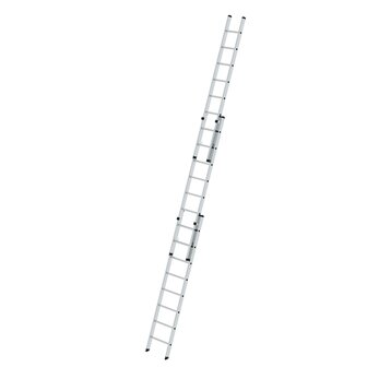 Aluminium 3-delige opsteekladder  - zonder stabilisatiebalk/werkhoogte 6.9 m/ladderlengte uitgeschoven 5.86 m/ladderlengte ingeschoven 2.5 m/aantal sporten 3x8/breedte ladder 500 mm