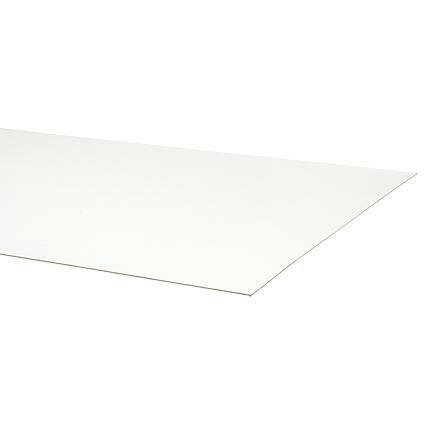 Hardboard legbordstelling Flip - afmetingen 750x300 mm/voor bovenzijde buislegborden/dikte 3 mm/wit/voor een betere afwerking