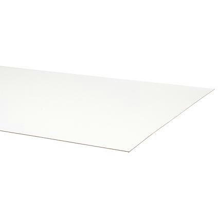 Hardboard legbordstelling Flip - afmetingen 750x500 mm/voor bovenzijde buislegborden/dikte 3 mm/wit/voor een betere afwerking