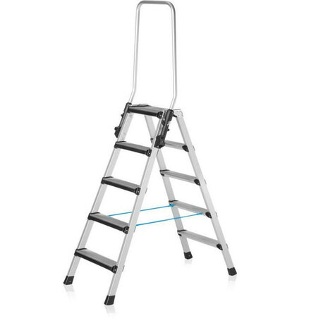 Trap tweezijdig oploopbaar type Comfortstep B - met geschroefde treden/ladderlengte 0,84 m/werkhoogte ca. 2,25 m/aantal treden 2x3