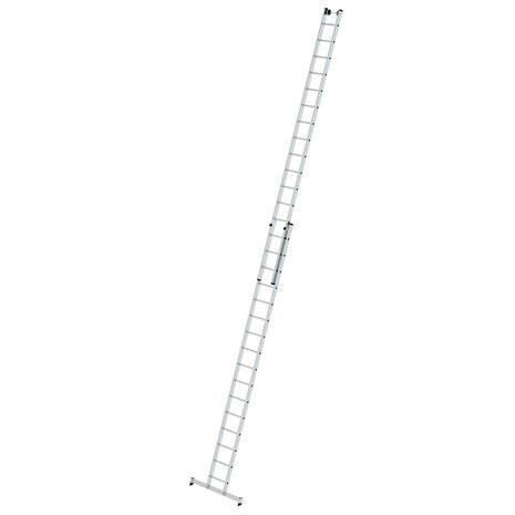 Aluminium 2-delige opsteekladder  - met Nivello stabilisatiebalk/werkhoogte 9.4 m/ladderlengte uitgeschoven 8.34 m/ladderlengte ingeschoven 4.74 m/aantal sporten 2x16/breedte ladder 420 mm