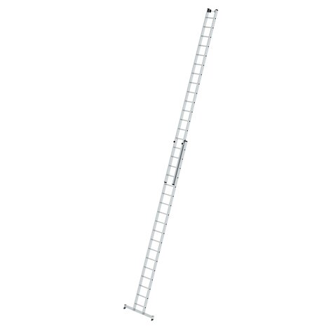 Aluminium 2-delige opsteekladder  - met Nivello stabilisatiebalk/werkhoogte 10.3 m/ladderlengte uitgeschoven 9.18 m/ladderlengte ingeschoven 5.3 m/aantal sporten 2x18/breedte ladder 420 mm