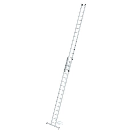 Aluminium 2-delige optrekladder  - met Nivello stabilisatiebalk/werkhoogte 9.4 m/ladderlengte uitgeschoven 8.34 m/ladderlengte ingeschoven 4.74 m/aantal sporten 2x16/breedte ladder 420 mm