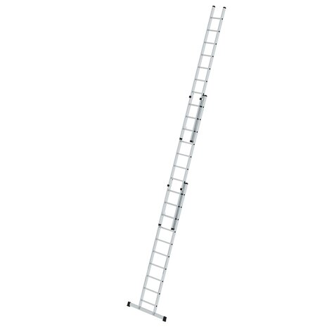 Aluminium 3-delige opsteekladder  - met stabilisatiebalk/werkhoogte 8 m/ladderlengte uitgeschoven 6.98 m/ladderlengte ingeschoven 3 m/aantal sporten 3x10/breedte ladder 500 mm