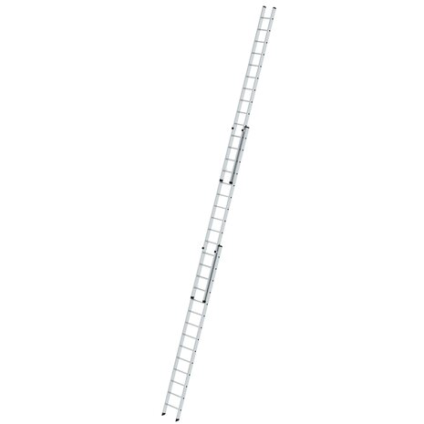 Aluminium 3-delige opsteekladder  - zonder stabilisatiebalk/werkhoogte 10.8 m/ladderlengte uitgeschoven 9.78 m/ladderlengte ingeschoven 4.18 m/aantal sporten 3x14/breedte ladder 500 mm