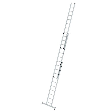 Aluminium 3-delige opsteekladder  - met Nivello stabilisatiebalk/werkhoogte 8 m/ladderlengte uitgeschoven 6.98 m/ladderlengte ingeschoven 3 m/aantal sporten 3x10/breedte ladder 500 mm