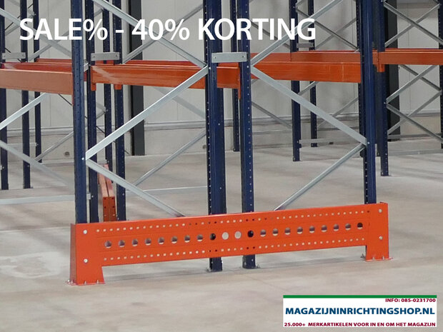 Bescherming kopse kant van een dubbele palletstelling-compleet-p244-kleur geel