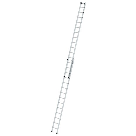 Aluminium 2-delige opsteekladder  - zonder stabilisatiebalk/werkhoogte 8.3 m/ladderlengte uitgeschoven 7.22 m/ladderlengte ingeschoven 4.14 m/aantal sporten 2x14/breedte ladder 420 mm