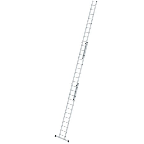 Aluminium 3-delige opsteekladder  - met stabilisatiebalk/werkhoogte 9.7 m/ladderlengte uitgeschoven 8.66 m/ladderlengte ingeschoven 3.62 m/aantal sporten 3x12/breedte ladder 500 mm