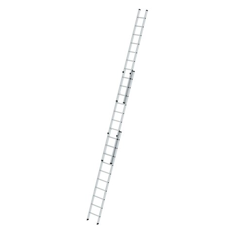 Aluminium 3-delige opsteekladder  - zonder stabilisatiebalk/werkhoogte 8 m/ladderlengte uitgeschoven 6.98 m/ladderlengte ingeschoven 3 m/aantal sporten 3x10/breedte ladder 500 mm