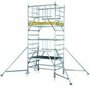 Rolsteiger met stabilisatoren type MultiTower S-PLUS 2T - platformmaat 1,20x2,50 m/platformhoogte 8,40 m /werkhoogte 10,40 m/steigerhoogte 9,65 m