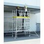 Rolsteiger met stabilisatoren type MultiTower S-PLUS 2T - platformmaat 1,20x2,50 m/platformhoogte 8,40 m /werkhoogte 10,40 m/steigerhoogte 9,65 m