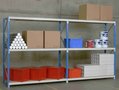 Wit melamine legbord grootvakstelling Epsivol - voor doosliggers/dikte 19 mm/afmetingen 1000x400 mm (lxd)/draagvermogen afhankelijk van liggertype en-/of aantal diepteliggers