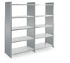 Basisset legbordstelling Epsilon - ca. 2000x1000x388 mm/5 niveaus met plaatstalen legborden/sendzimir verzinkt/gesloten staanders