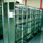 Staanders legbordstelling Epsilon - ca. 2520x600 mm (hxd)/gegalvaniseerd/perforaties om de 40 mm/gesloten staanders