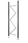 Staanders grootvakstelling Epsivol - ca. 2000x500 mm (hxd)/stijlen leverbaar in diverse RAL kleuren/vakwerk verzinkt/perforaties om de 50 mm