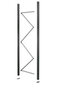 Staanders grootvakstelling Epsivol - ca. 4000x500 mm (hxd)/stijlen leverbaar in diverse RAL kleuren/vakwerk verzinkt/perforaties om de 50 mm