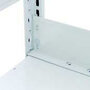 32570-40-Bulkproductranden voor MULTIplus 250/330 legborden/hoogte 90 mm/breedte 750 mm/voorkomt dat magazijnproducten uit de stelling vallen/RAL 7035 lichtgrijs