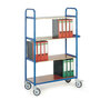 Staalbuis etagewagen 240-844 L met 4 laadvlakken, zonder bekleding, laadvlak 800x400 mm, Rotauro