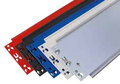 12921-MULTIplus T-profiel-staanders ongemonteerd - 1800x400 mm (hxt)/excl. voeten/incl. stabiliseringsprofielen/verzinkt