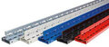 32921-MULTIplus T-profiel-staanders ongemonteerd - 1800x400 mm (hxt)/excl. voeten/incl. stabiliseringsprofielen/RAL 7035 lichtgrijs