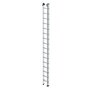 Aluminium 2-delige opsteekladder  - zonder stabilisatiebalk/werkhoogte 9.4 m/ladderlengte uitgeschoven 8.34 m/ladderlengte ingeschoven 4.74 m/aantal sporten 2x16/breedte ladder 420 mm