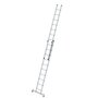 Aluminium 2-delige opsteekladder  - met Nivello stabilisatiebalk/werkhoogte 6 m/ladderlengte uitgeschoven 4.92 m/ladderlengte ingeschoven 3 m/aantal sporten 2x10/breedte ladder 420 mm